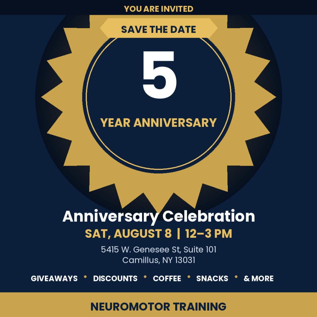 NeuroMotor Training
5th Anniversary